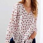 Loft Floral Eyelet Blouse White M Photo 1