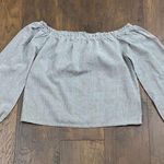 Brandy Melville  Striped Off The Shoulder Top Photo 3