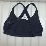 Athleta  Black Zip-Front Sports Bra XS Photo 4
