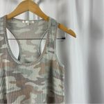Z Supply Small Camo Textured Waffle Racerback Tank Top Gym Outdoor Gym Active Photo 5