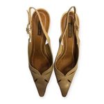 Antonio Melani Leather Slingback Pointed Toe Heels Photo 2