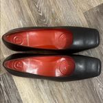 Rockport black red leather block heels square toe comfort dress shoes size 10 Photo 3