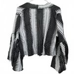 Elan Bell Sleeve Cover-Up Cardigan Abstract Black White Kenya NWT XS Photo 5