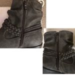 Easy Street Gray Braided Ankle Booties Photo 8