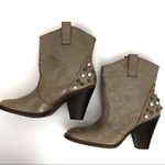 MIA Sunrise Studded Cowboy Booties Size 8.5 Photo 5