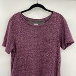 Duluth Trading Marled Purple T Shirt Dress Organic Cotton Women's Size Medium Photo 1