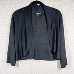 Eileen Fisher Black Lightweight Crop Shrug Photo 0