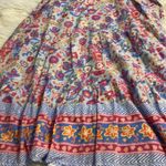 Talbots  MAXI dress size 16P length 50” bust 40” belt around waist zipper back Photo 11