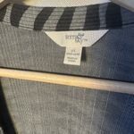 Terra & Sky  Cardigan Womens 2X Gray Black Zebra Print PLUS Ribbed Long Duster Photo 3