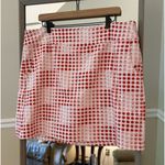 Zac & Rachel Activewear Golf Tennis Skort Skirt Circles Print Size 18W Red Photo 0