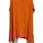 Slinky Brand Set  2 Piece Orange Flowy Cami Tank White Pants Comfort Womens 2X Photo 1