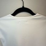 Edikted  Women's Top Long Sleeve Shirt White Ivory Round Neck Stretch Soft Medium Photo 7