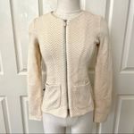 Anthropologie Rosie Neira cream zip up cardigan jacket Photo 9