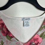 American Vintage Vintage Y2K 2090s 1990s Floral V-neck long sleeve top in pink Photo 3