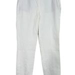 J.Crew Martie Crop Bi Stretch Pullon Ankle Dress Pant Trousers Side Zip 4 White Photo 1