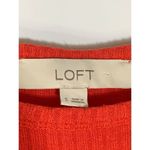 Loft Women's Pullover Shirt Long Sleeve Ribbed Stretch Round Neck Size Small Photo 5