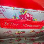 Betsey Johnson  Vibrant Red Heart Crossbody Clutch with Bow Photo 7