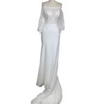 Wilderly Bride Violet Off the Shoulder Lace Deco Wedding Dress Size US 6 *Sample White Photo 1