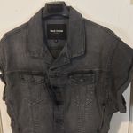 Black Orchid  women's S small cutoff sleeveless distressed denim vest jean jacket Photo 1