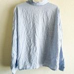 Eberjay Eberjey Long Sleeve Nautico Stripe Blue White Shirt Top Size Medium Photo 6