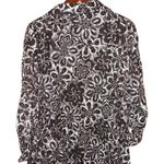 Karen Scott  Woman floral print blouse with adjustable tab sleeves 3X Photo 3