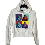 Chemistry ‎ White Graphic Hoodie Poetic Justice Size Large Crop 2Pac Photo 0