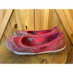 Keen  Mercer Ballerina CNX Ballet Womens Suede Flat Slip On Red Size US 8 EU 38.5 Photo 2