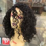 Black curly lacefront wig Photo 3
