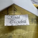 Vintage Sarah Elizabeth Linen Blend Dress Shirt 2 piece Size 14P Yellow Floral Photo 10