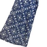 Lulus  Mandala Daydream‎ Medium Blue White Print Long Sleeve Maxi Dress Boho NWT Photo 9