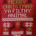 Home Alone Merry Christmas Ya Filthy Animal Short Sleeve Red T Men’s S Women’s L Size L Photo 1