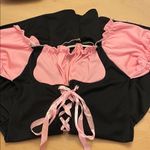 Leg Avenue #250 Women’s 1pc  Pink & Black Gothic Pirate Skull ☠️ Mini Dress Large Photo 2