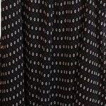 Who What Wear Black Abstract Floral MIDI Dress Photo 0