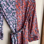 Rachel Antonoff Willow Wrap Dress Lilac Leopard Pink Size XS Photo 9