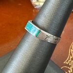 Vintage Mexican Sterling Silver Turquoise Bar Ring Size 6 Photo 1