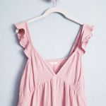 Anthropologie Stitchdrop Leyla Sugar Pink Cotton Gauze Ruffle Dress Photo 5