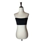 Cynthia Rowley  Crop Top Women XS Black Rhinestone Mesh‎ Strapless Bandeau Party Photo 2
