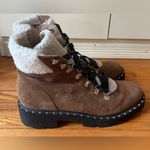 Steve Madden  Receptive Lace Up Hiker Brown‎ Suede Size 7.5 EUC Photo 1