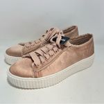 EXPRESS  pink satin platform sneakers size US 8 NWT Photo 2