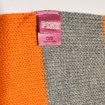 PINK - Victoria's Secret Victoria's Secret Winter Angel Scarf PINK Signature Stripe Orange/Gray Photo 4