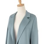 Athleta Eastbound Blazer Open Front Ponte Knit Stretch Minimalistic Grey Sz 14 Photo 3