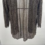 Chico's CHICO’S TRAVELERS Animal Print Cardigan Evening Wear Gold & Black Sparkle SZ XL Photo 3