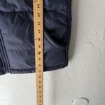 Columbia Vest Womens Medium Blue Reversible Fleece Lined Puffer Outdoors Hiking Photo 3