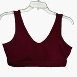Old Navy  burgundy Go-Dry Sports Bra Size M Mesh Back Photo 0