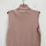 Antonio Melani Ivone Cashmere Sweater Turtleneck Sleeveless Vest Pink Large NWT Photo 6