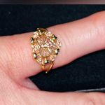 Sterling Silver & Gold Dainty Ring sz 6 NEW! Photo 0