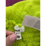 Aerie  Satin Corset Crop Top Bralette Lime Green Chartreuse Smocked Cami Tank XS Photo 5