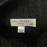 Equipment  black funnel neck warm wool cashmere sweater small Photo 6