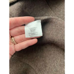 Eileen Fisher Eileen‎ Fisher Brown Merino Wool with Lamb Leather Trim Blazer- Size S Photo 5