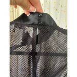 CDC Sheer Mesh Metallic Geometric Semi Evaded Gothic Asian Inspired Midi Dress 6 Photo 4